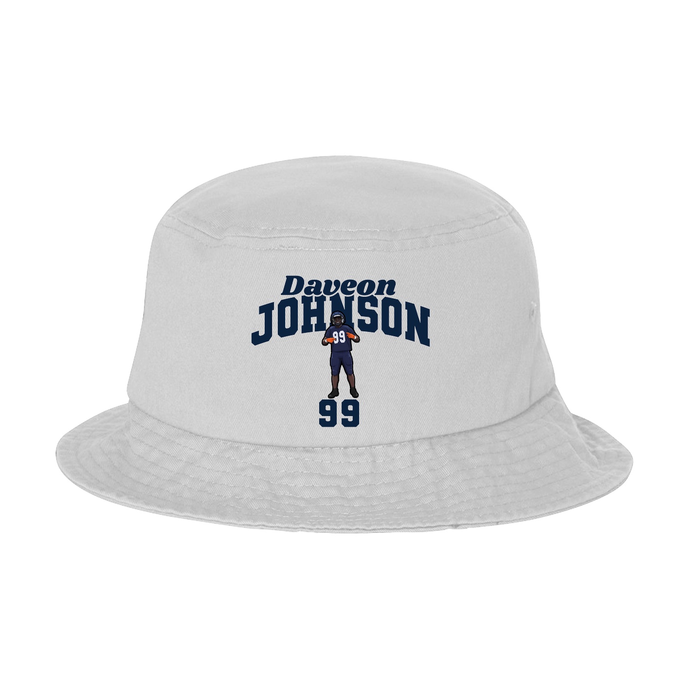 Bucket Cap — Signature Arch in White