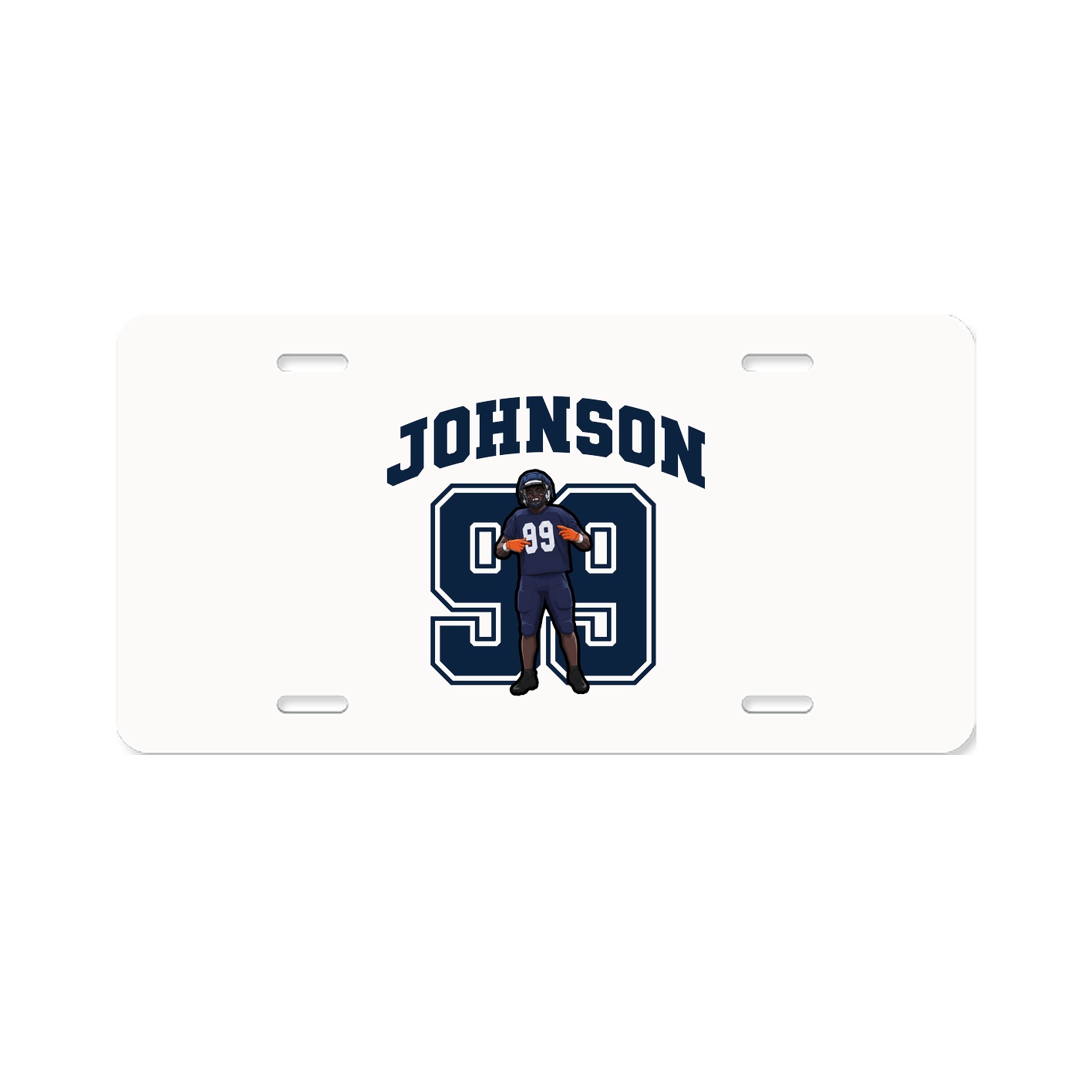 License Plate — Number in Classic