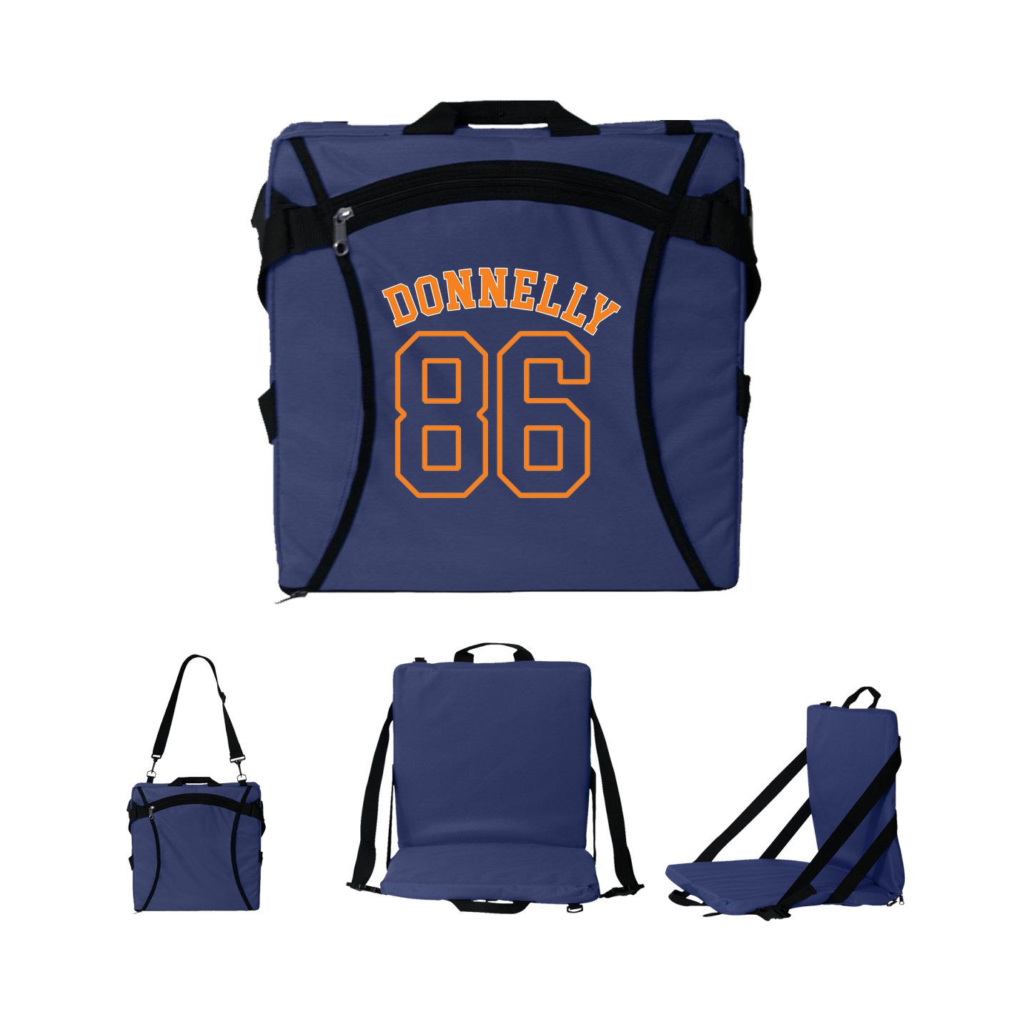Folding Stadium Seat — Shirsey Arch in Navy