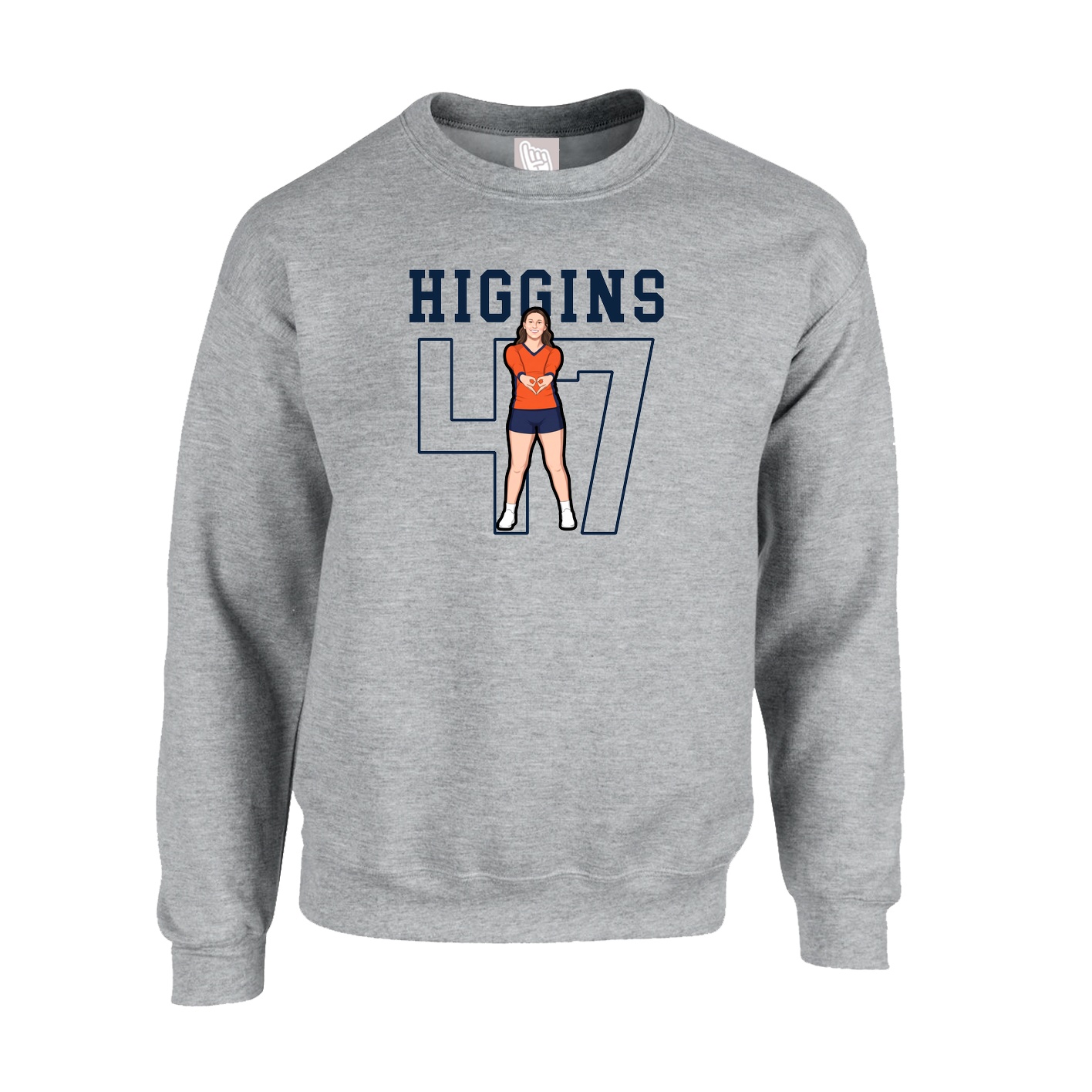 Fleece Crew — Shirsey in Grey
