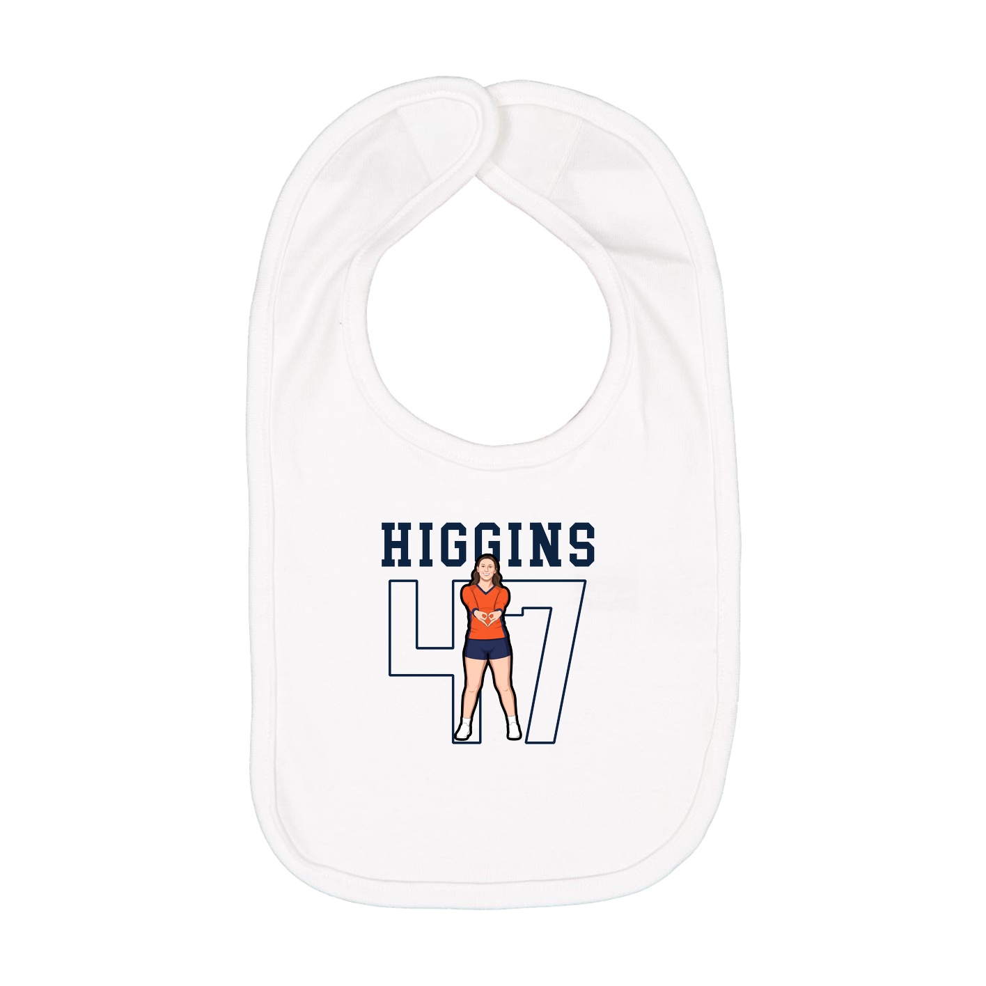 Infant Bib — Shirsey in White