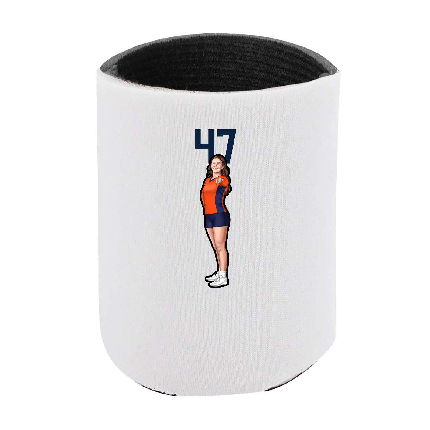 Can Holder — Number Top in White
