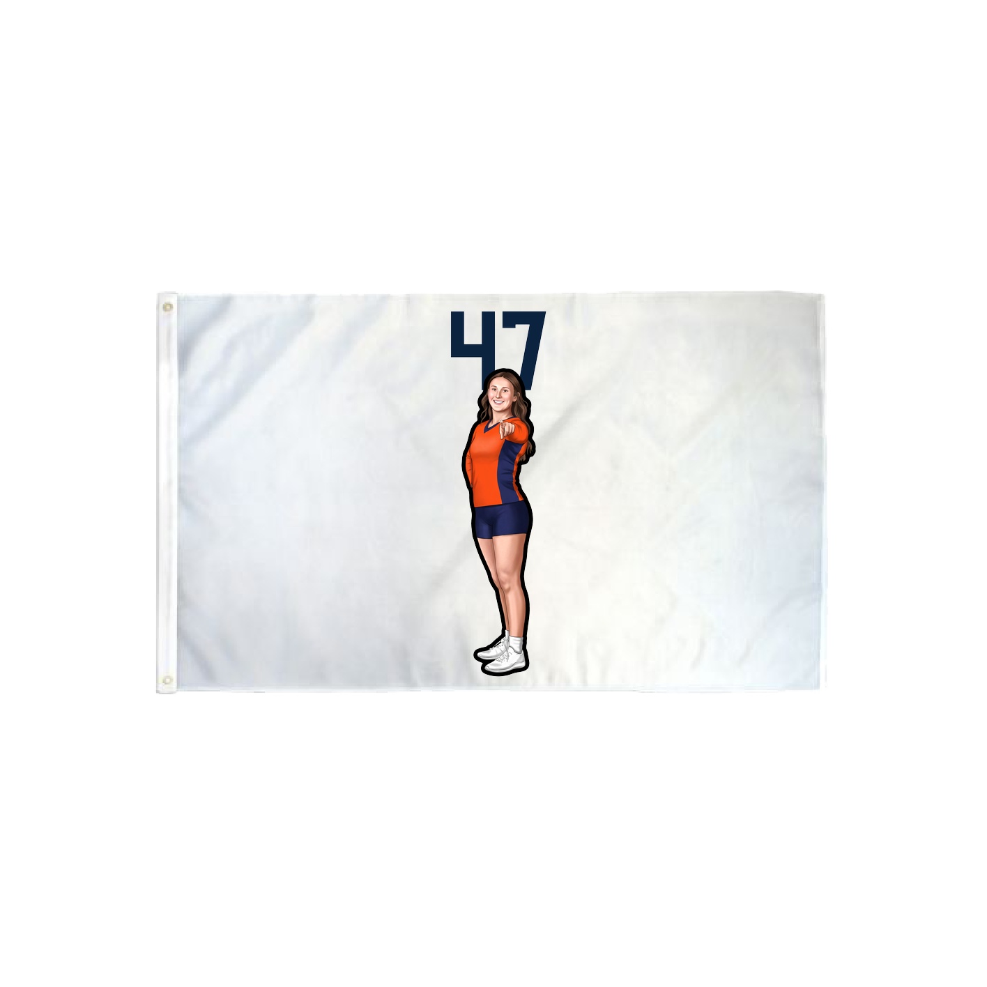 3x5 Flag — Number Top in Classic