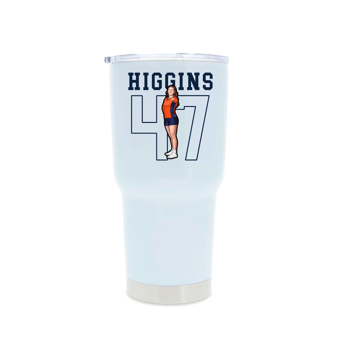 30oz Stainless Steel Tumbler — Shirsey in White