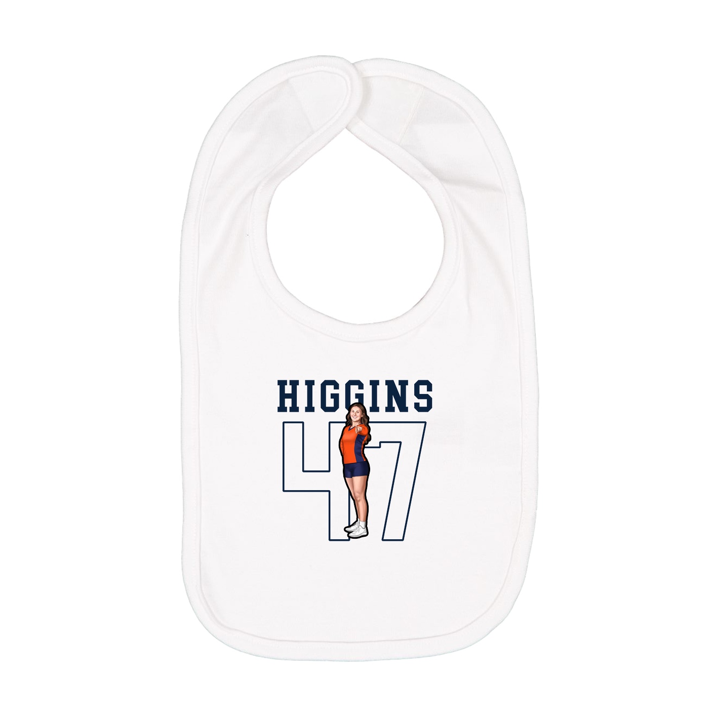 Infant Bib — Shirsey in White