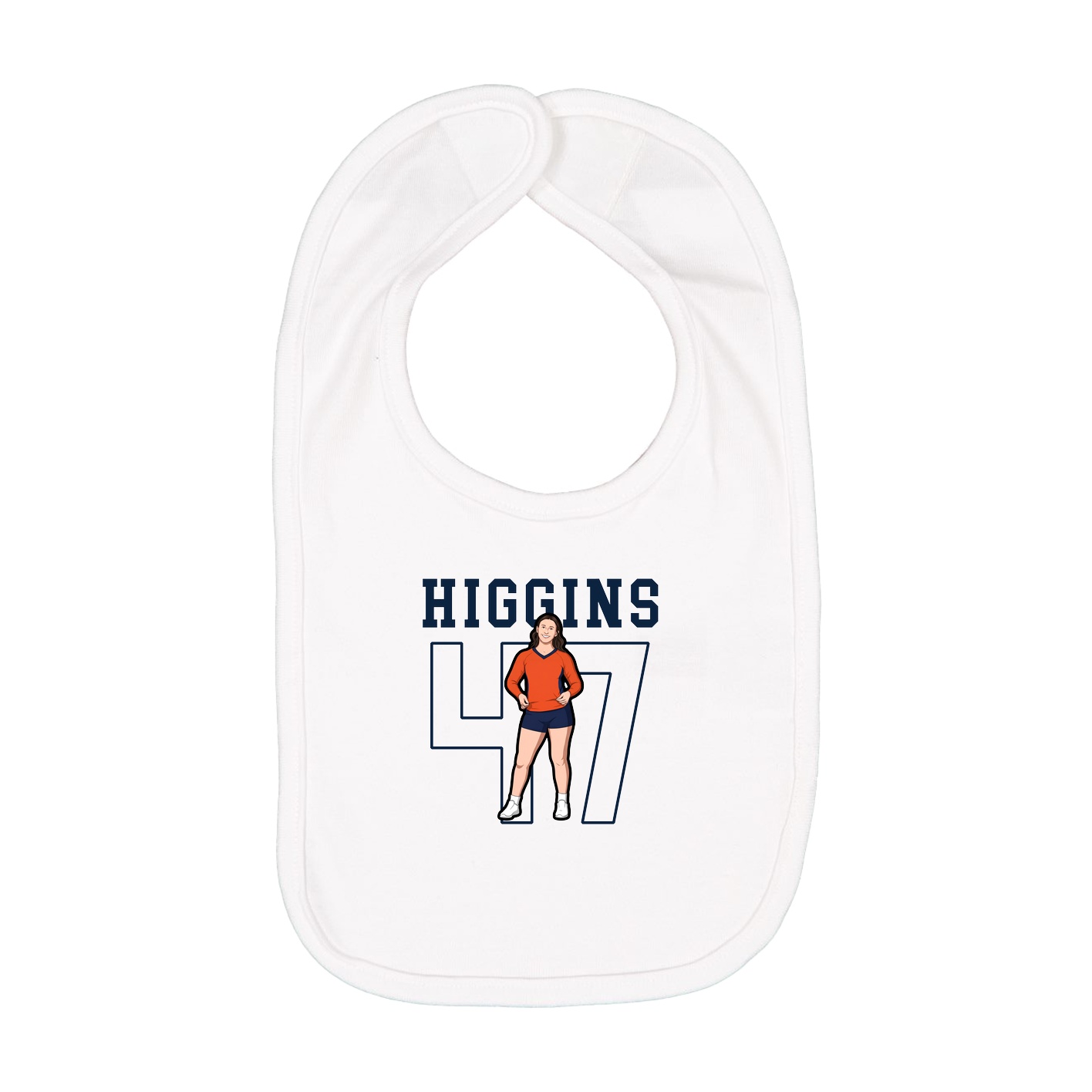 Infant Bib — Shirsey in White