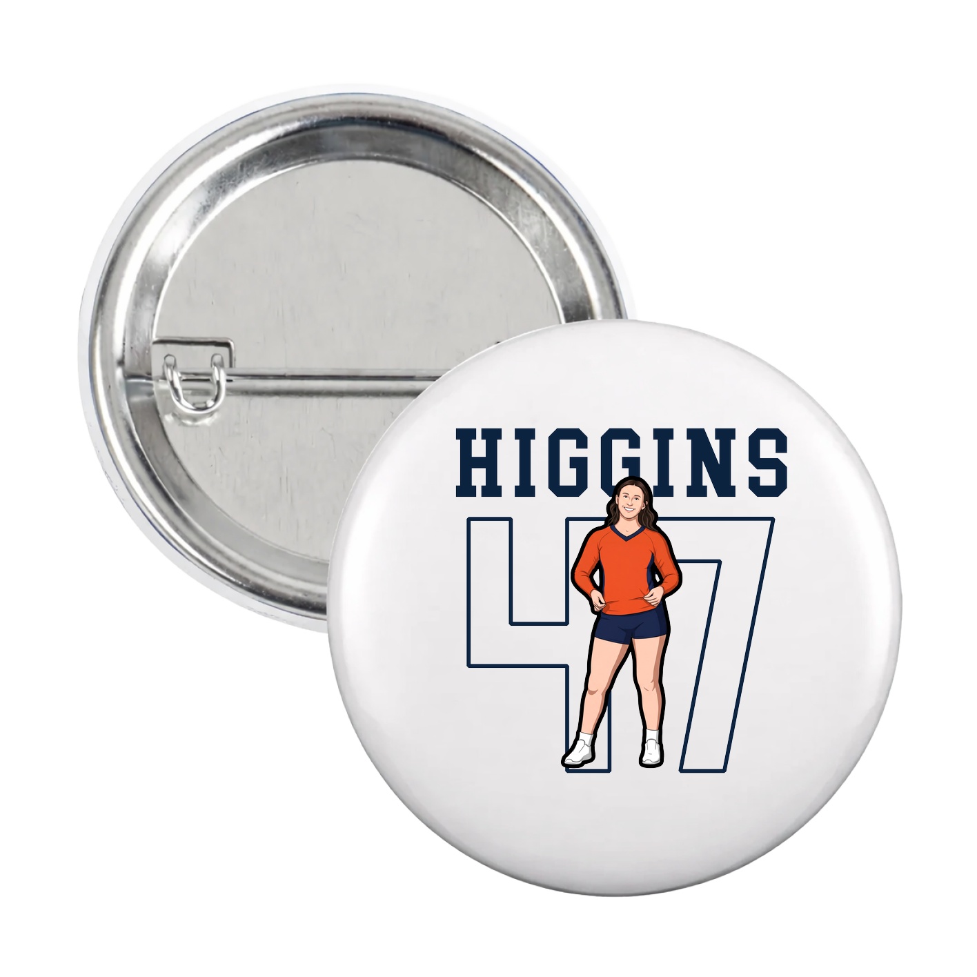 Game Day Button — Shirsey in White