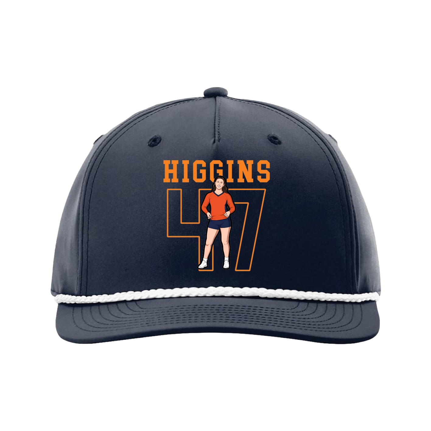 Five-Panel Classic Rope Cap — Shirsey in Navy