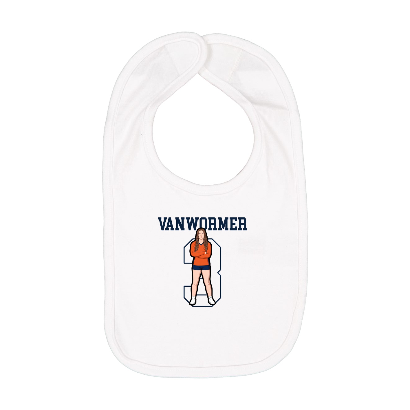 Infant Bib — Shirsey in White