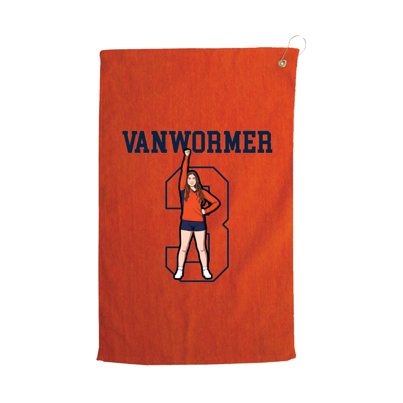 Golf Towel — Shirsey in Orange