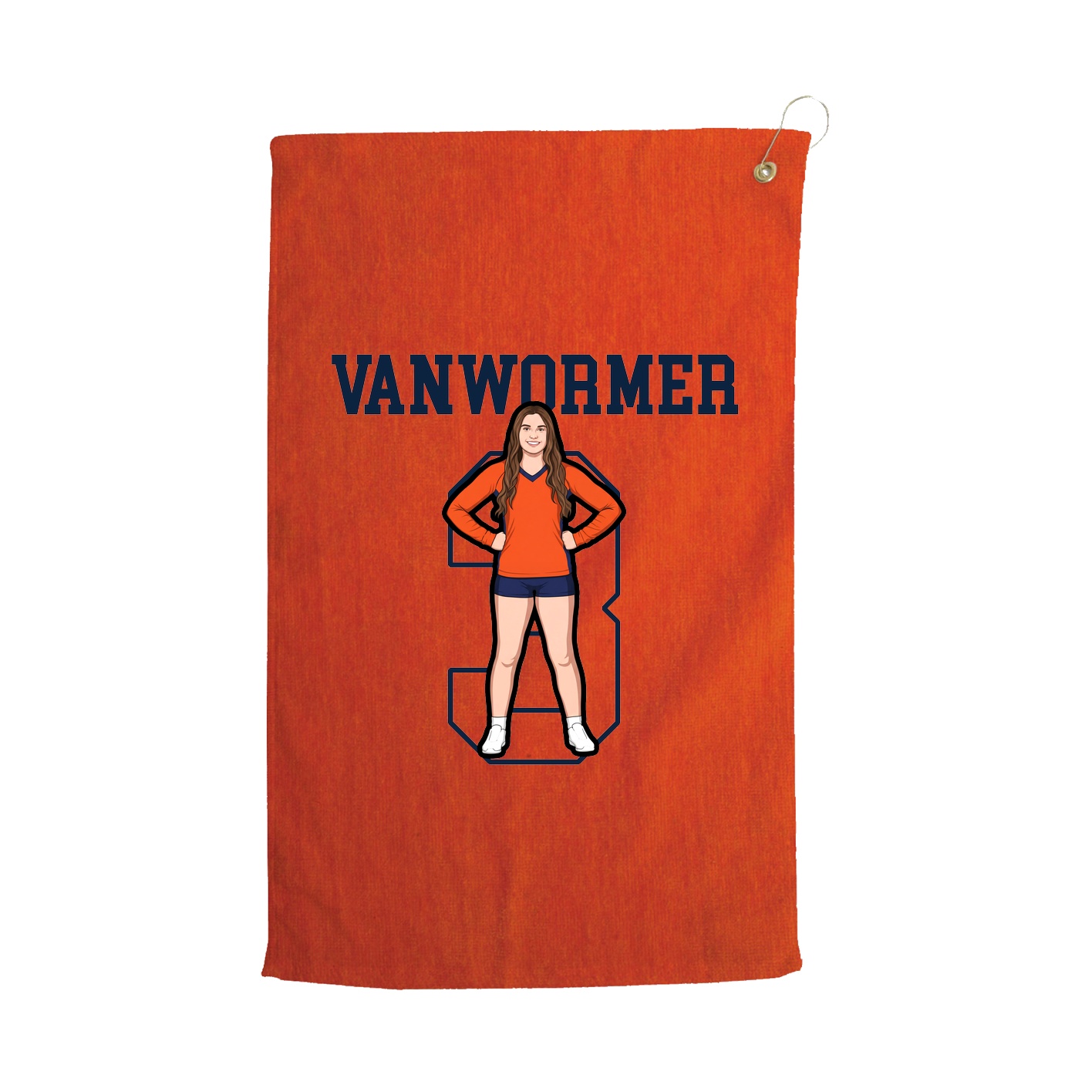 Golf Towel — Shirsey in Orange