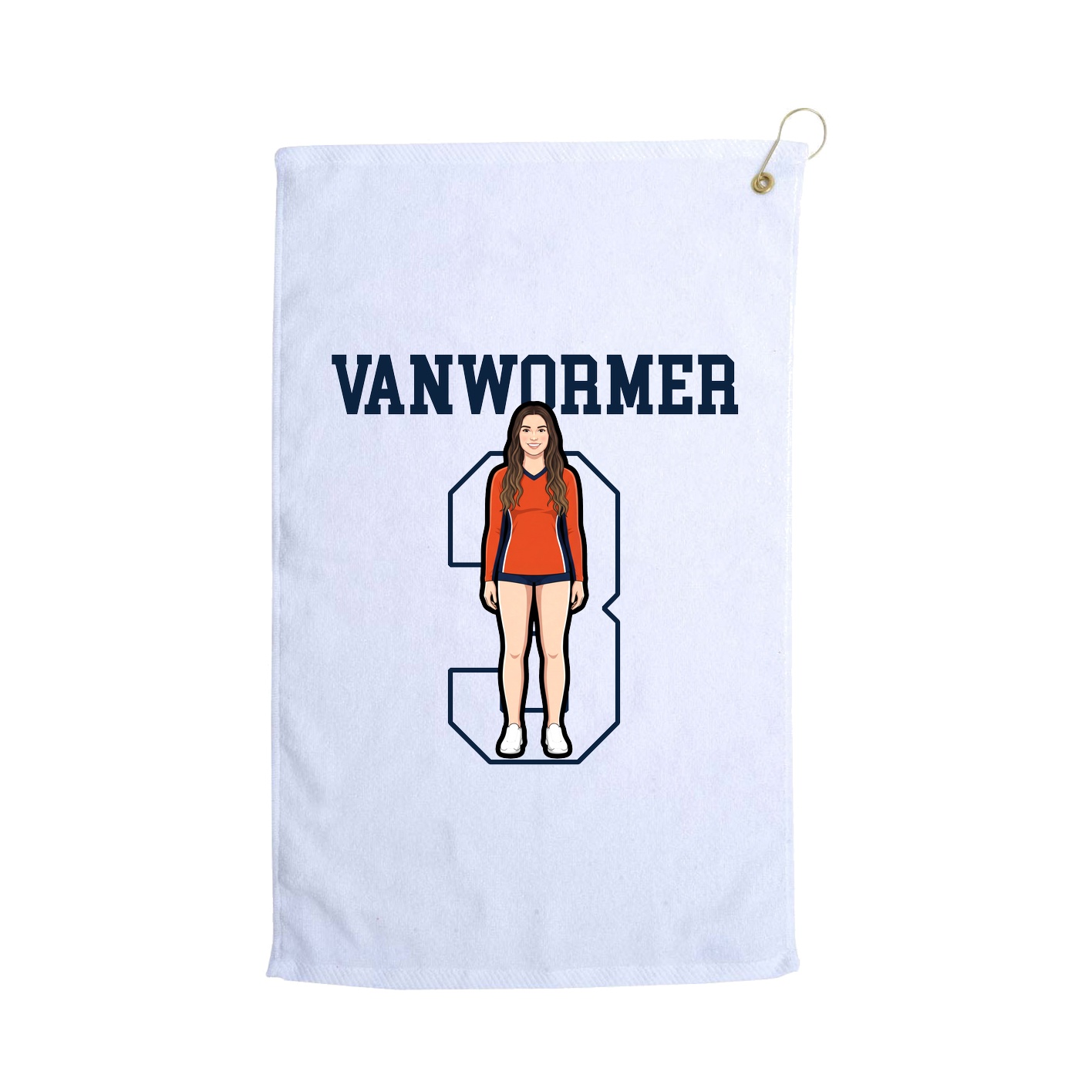 Golf Towel — Shirsey in White