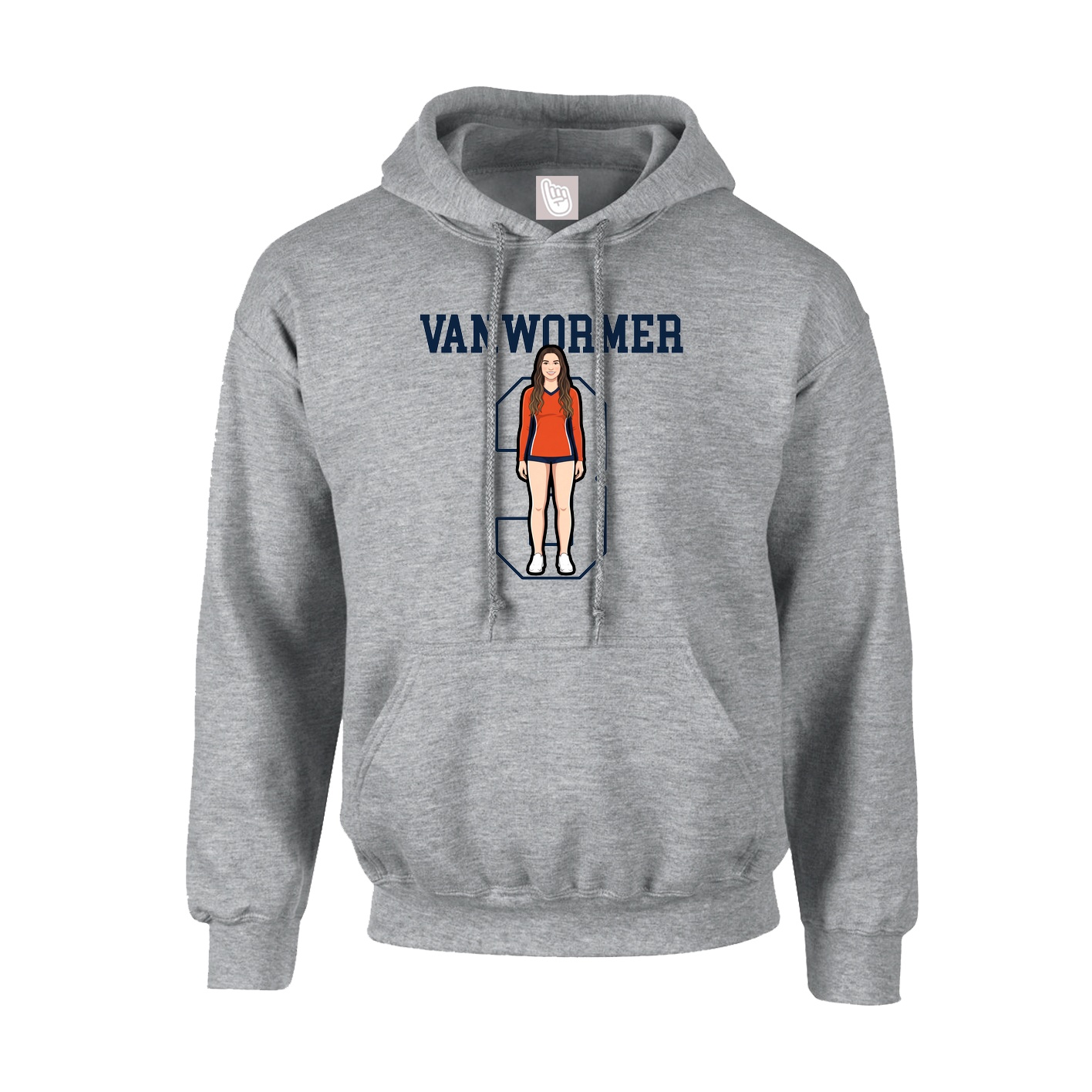 Hoodie — Shirsey in Grey