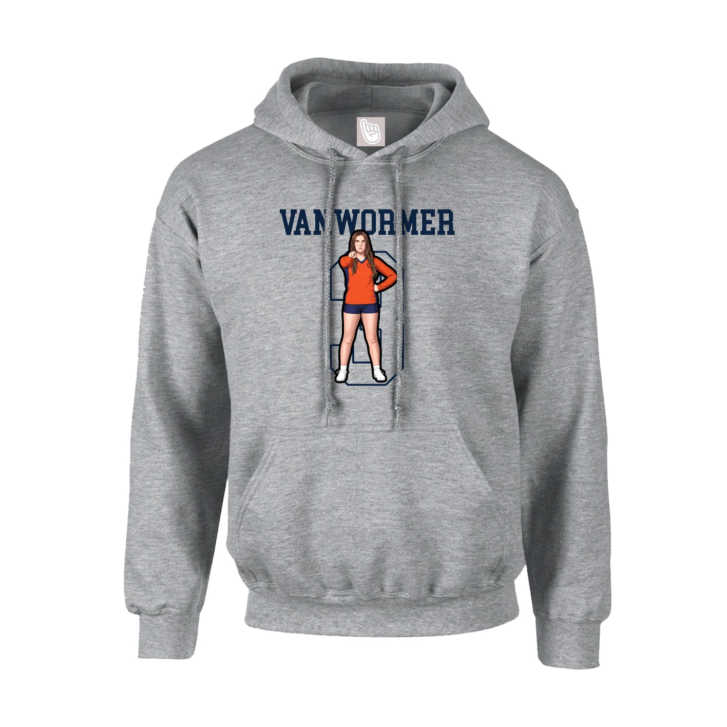 Hoodie — Shirsey in Grey