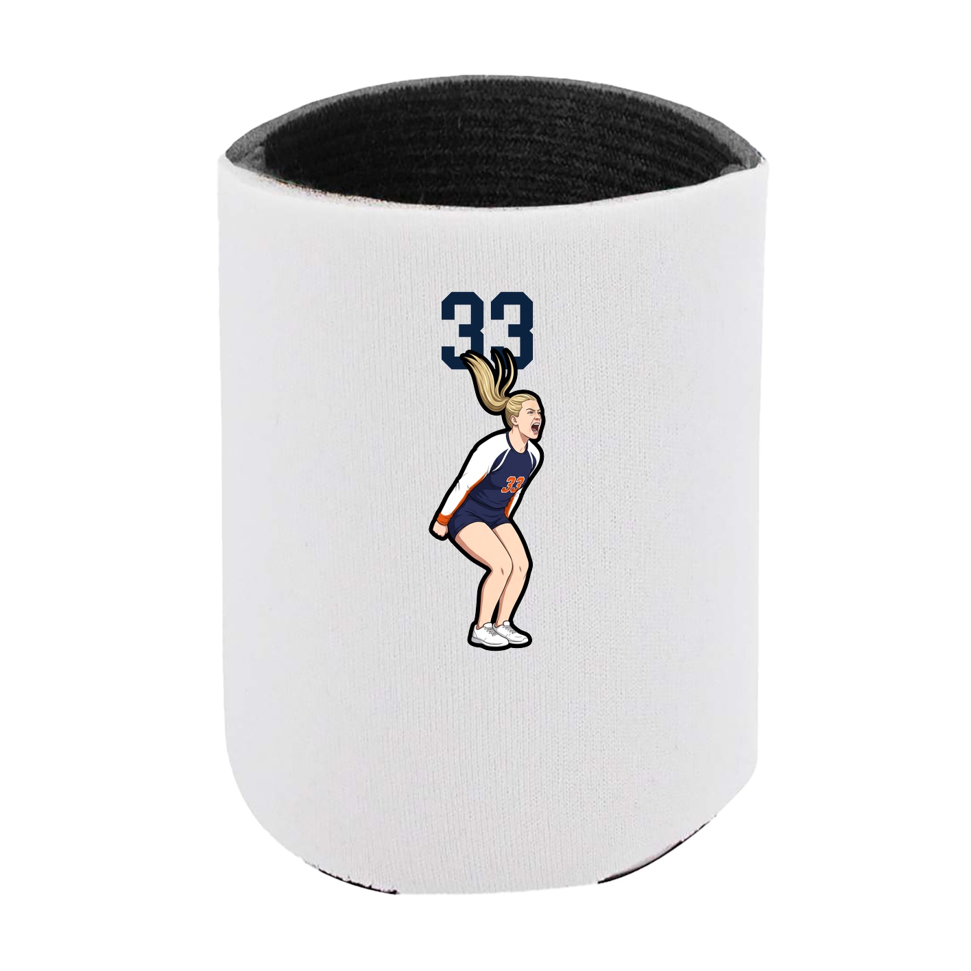 Can Holder — Number Top in White