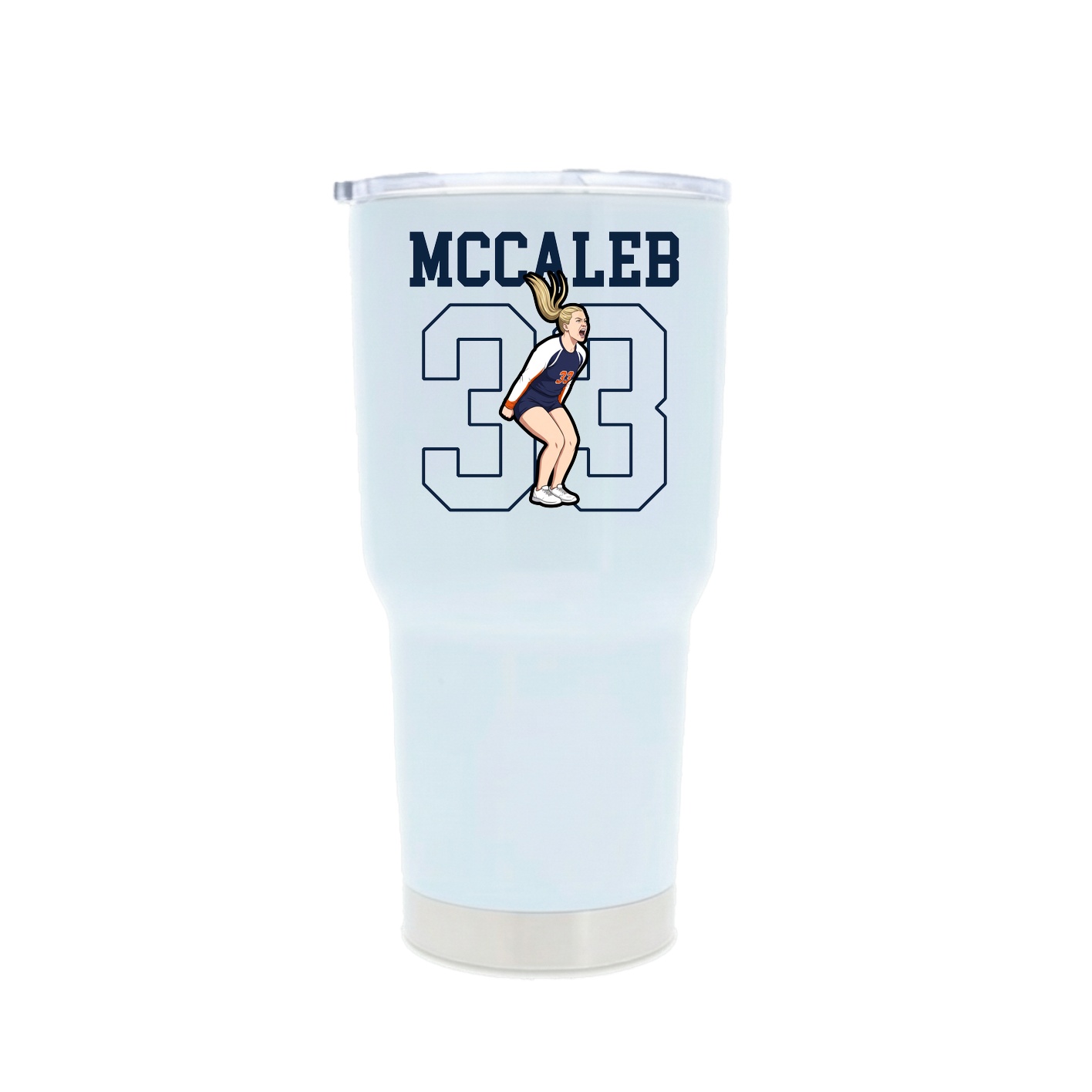 30oz Stainless Steel Tumbler — Shirsey in White