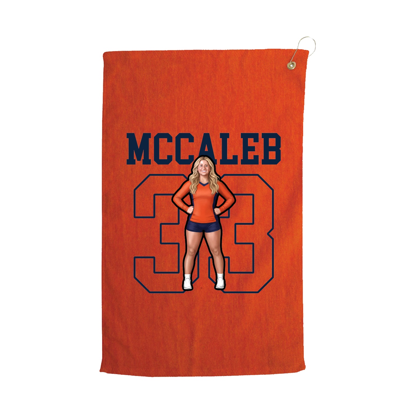Golf Towel — Shirsey in Orange