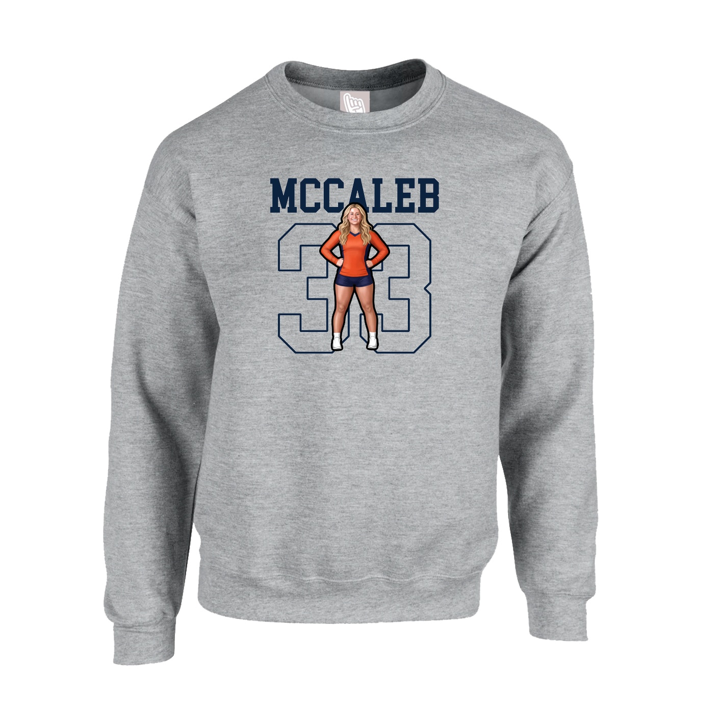 Fleece Crew — Shirsey in Grey