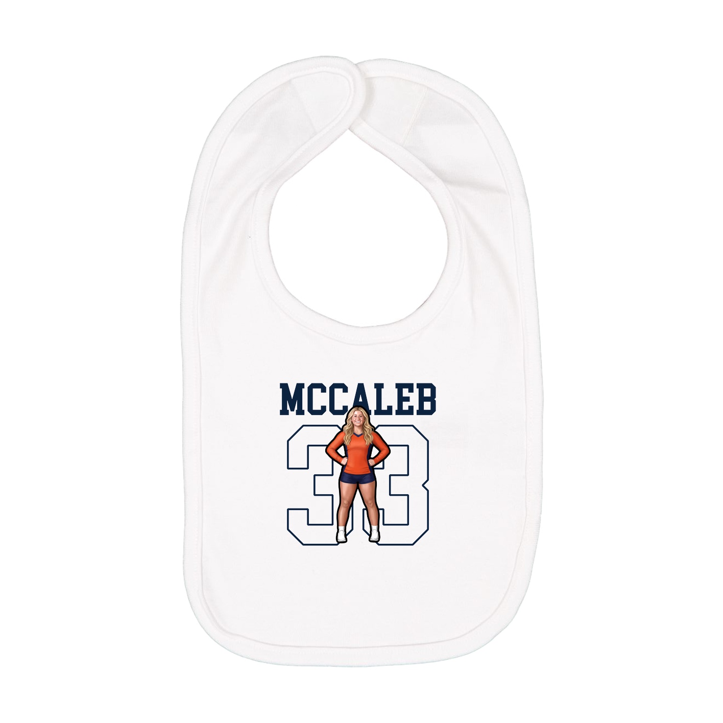 Infant Bib — Shirsey in White
