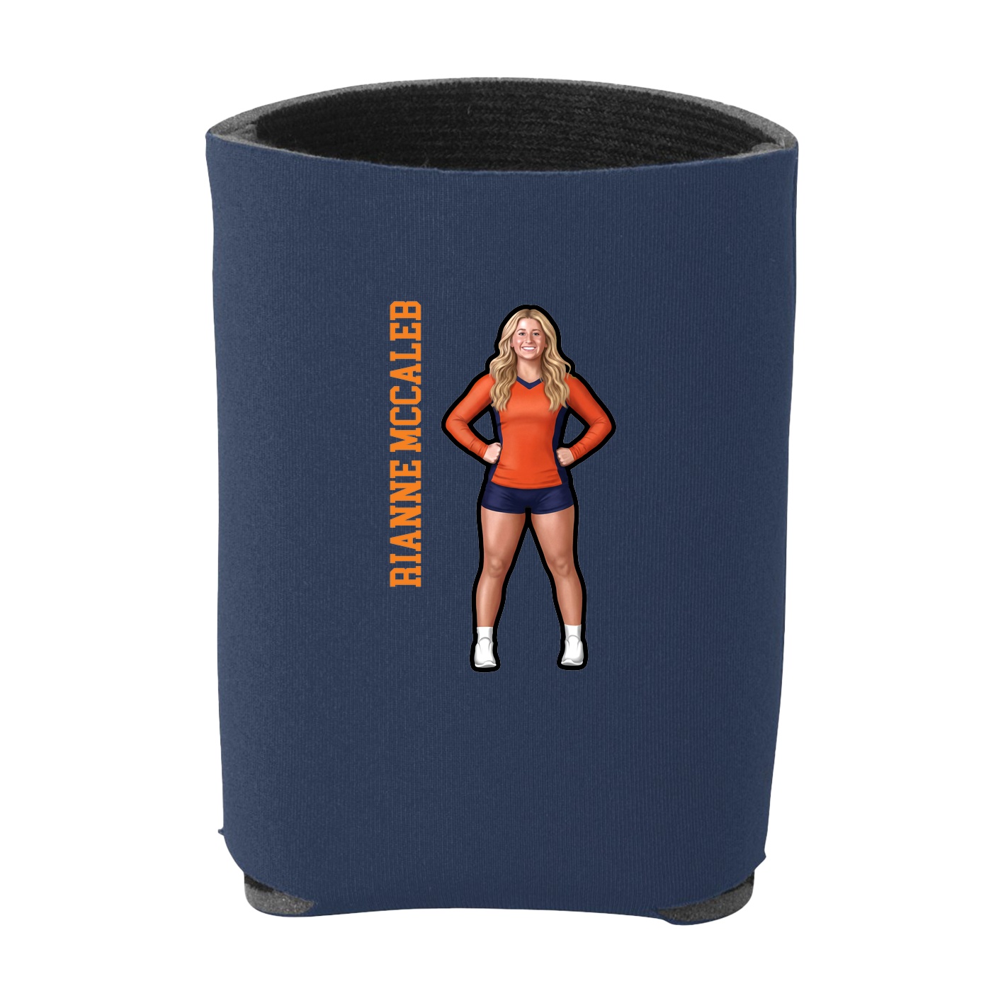 Can Holder — Name Vertical in Navy