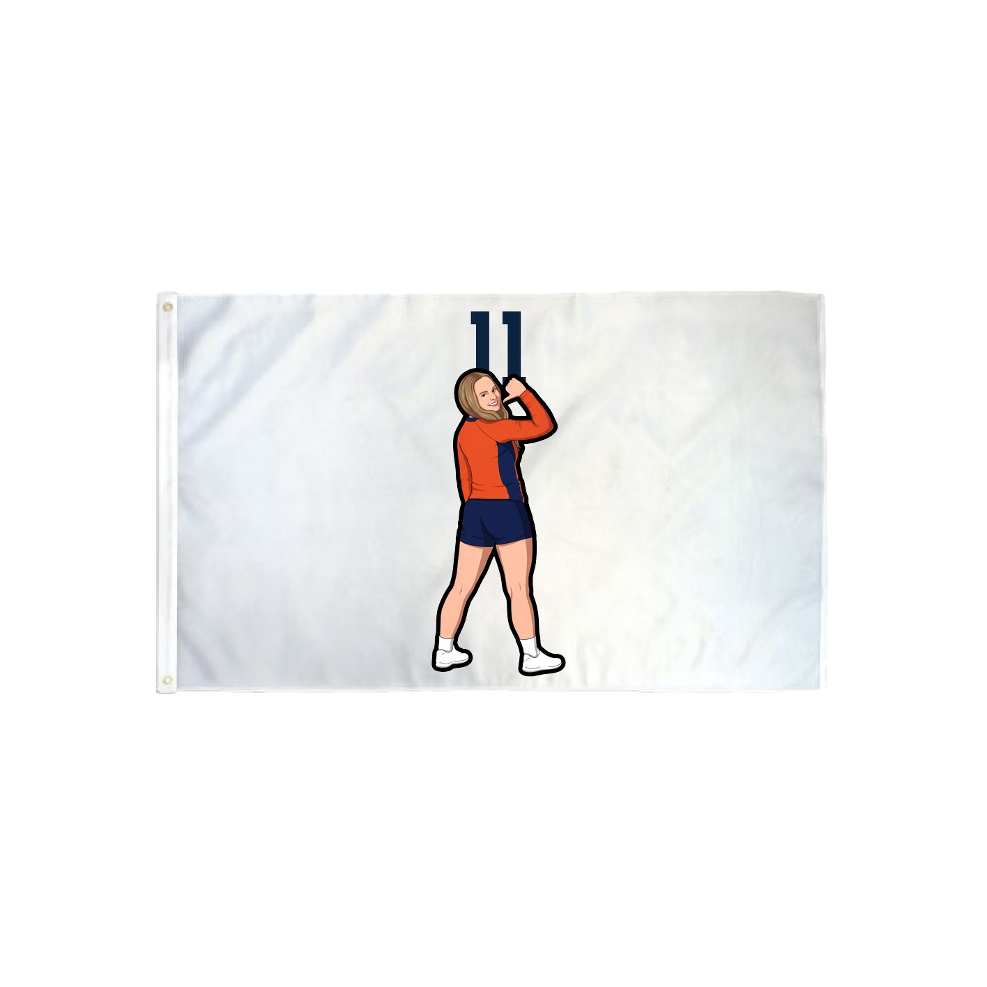 3x5 Flag — Number Top in Classic