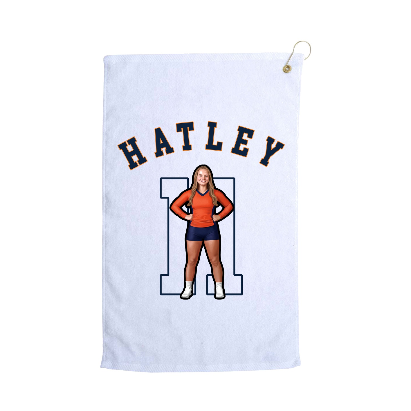 Golf Towel — Shirsey Arch in White