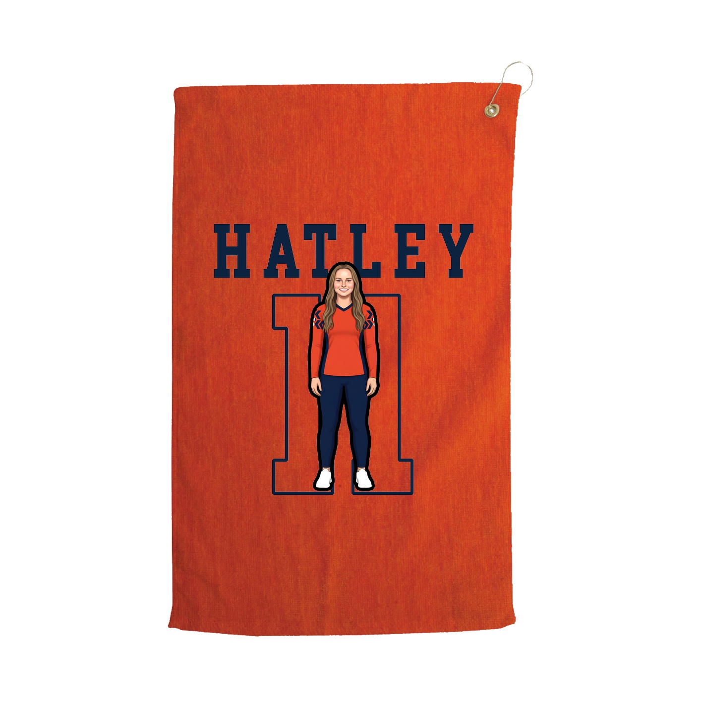 Golf Towel — Shirsey in Orange