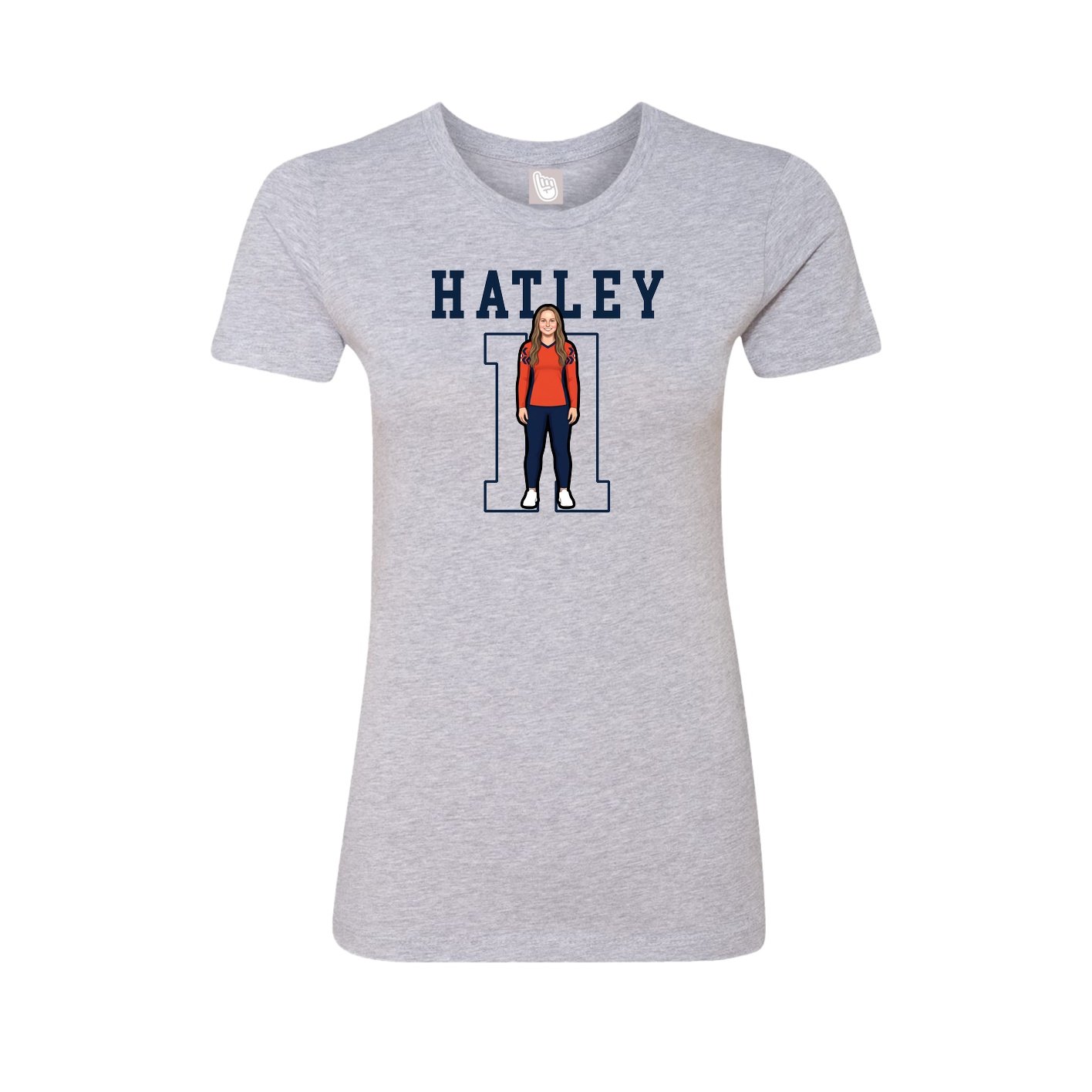 Fitted Women's Tee — Shirsey in Grey