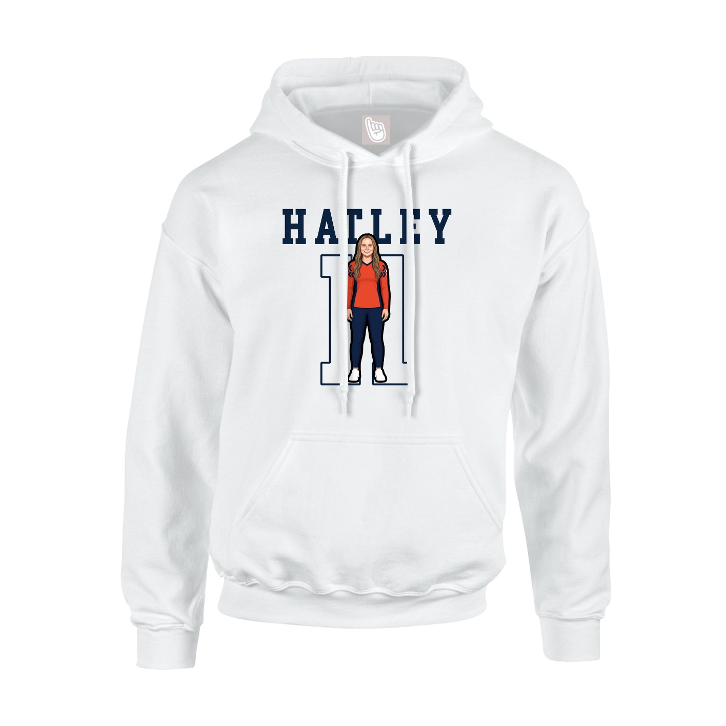 Hoodie — Shirsey in White