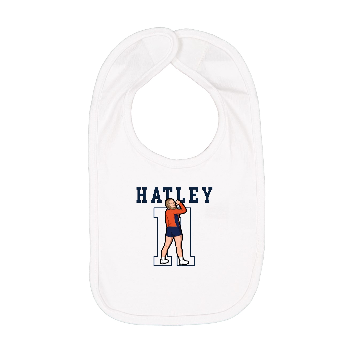 Infant Bib — Shirsey in White