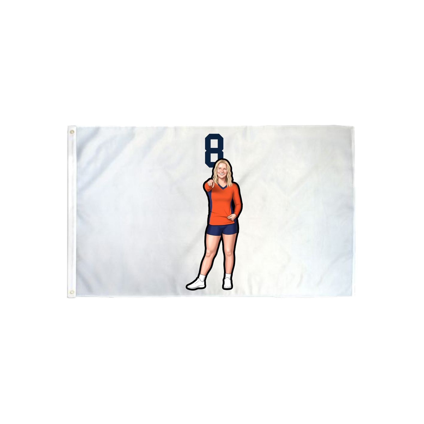 3x5 Flag — Number Top in Classic