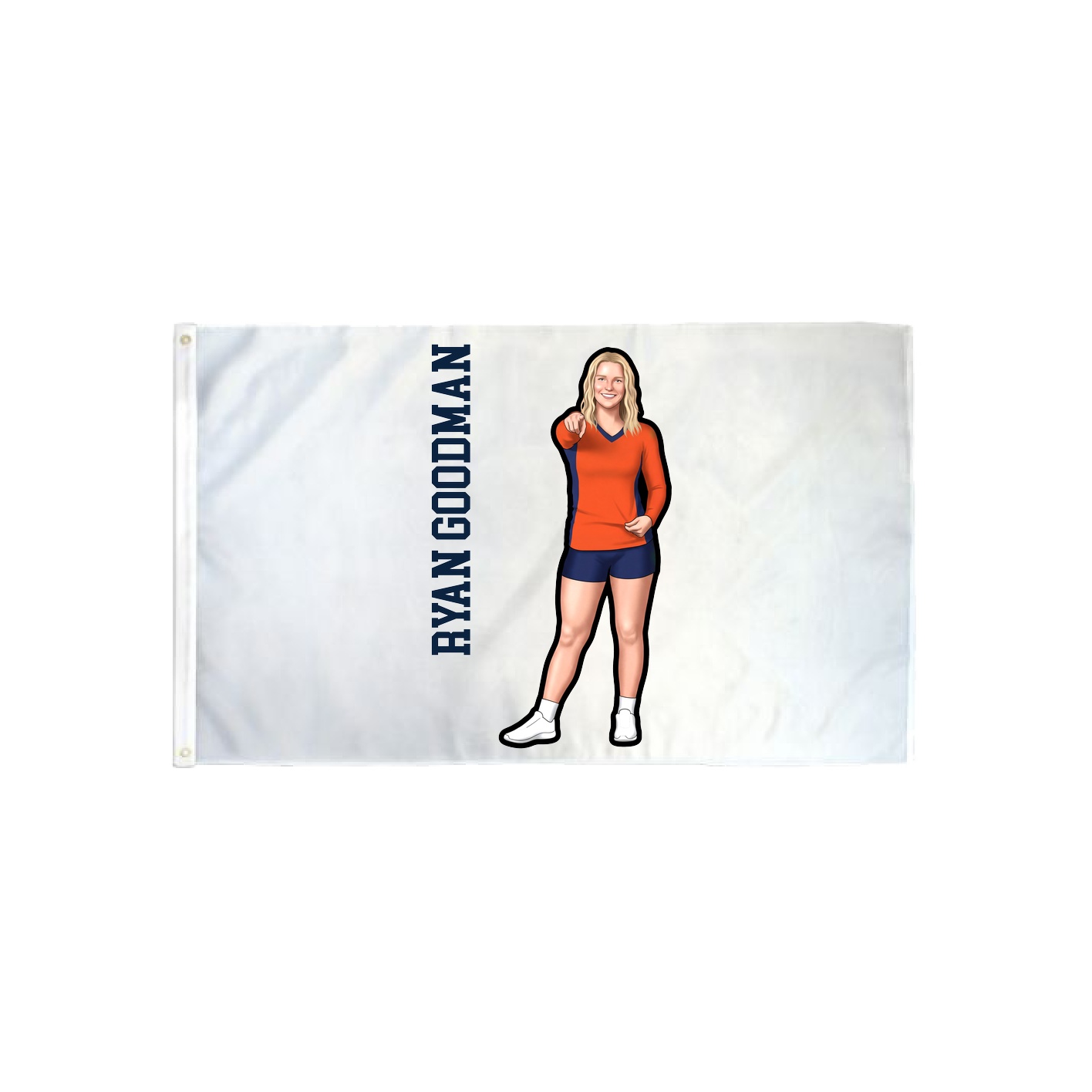 3x5 Flag — Name Vertical in Classic
