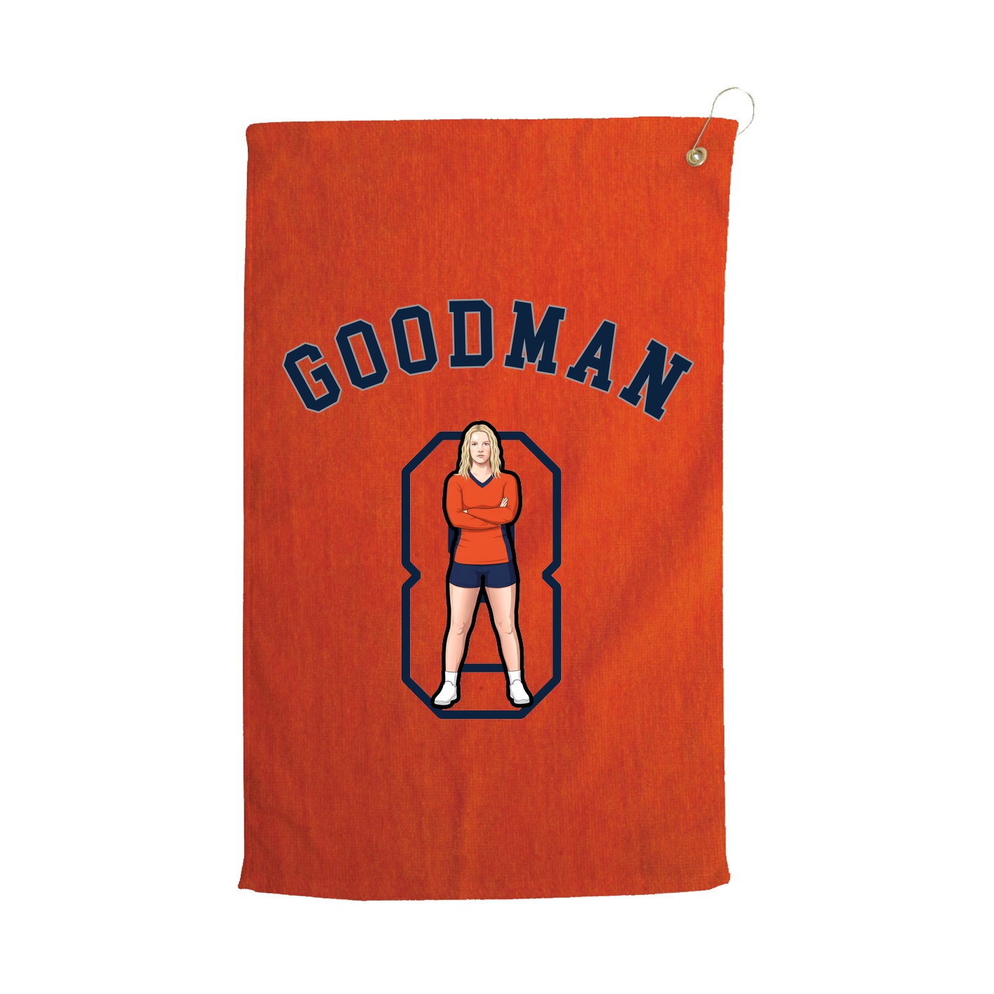 Golf Towel — Shirsey Arch in Orange