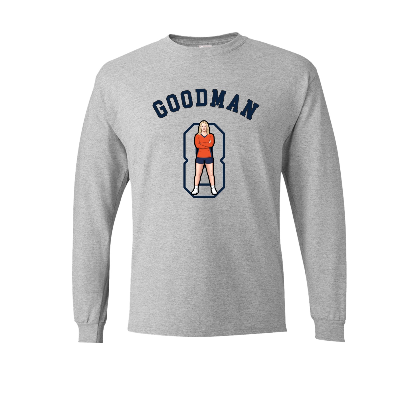 Long Sleeve Tee — Shirsey Arch in Grey