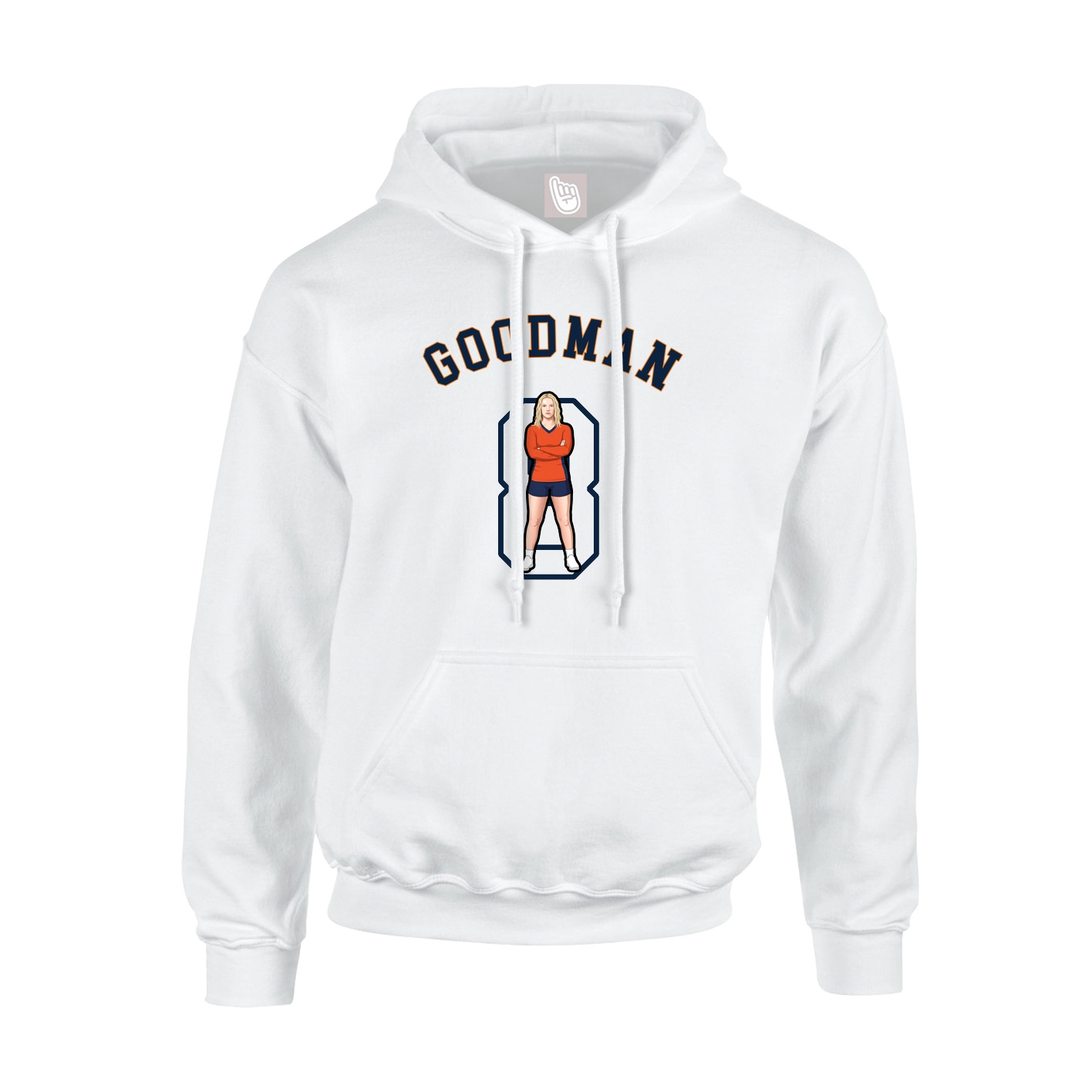 Youth Hoodie — Shirsey Arch in White