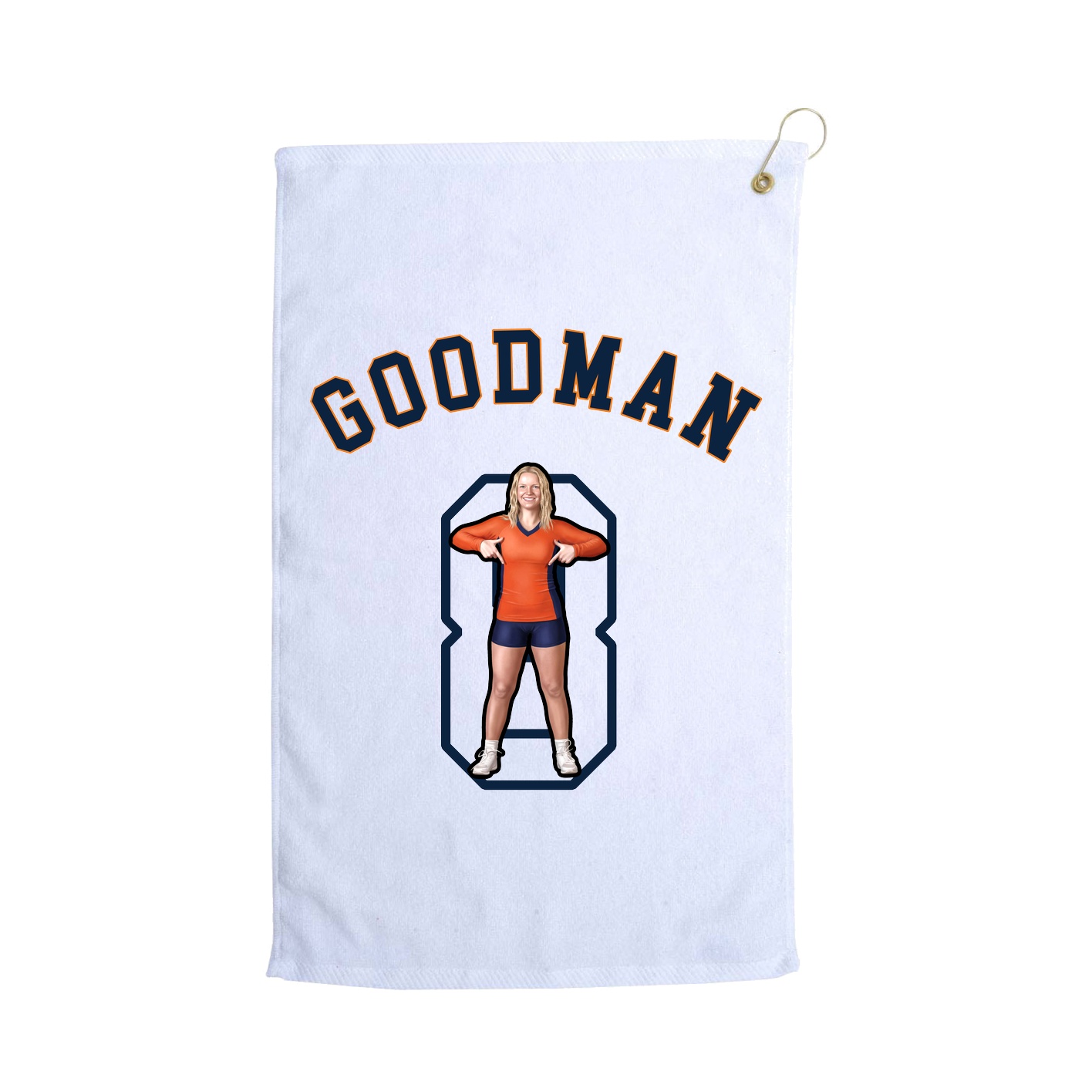 Golf Towel — Shirsey Arch in White