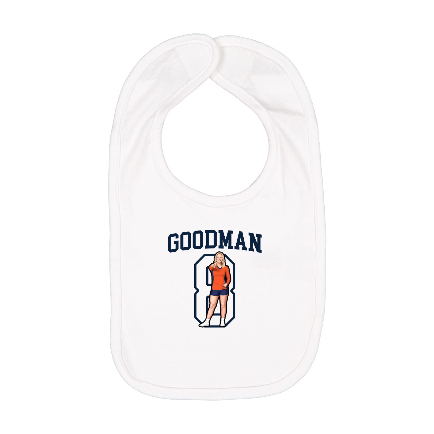 Infant Bib — Shirsey in White