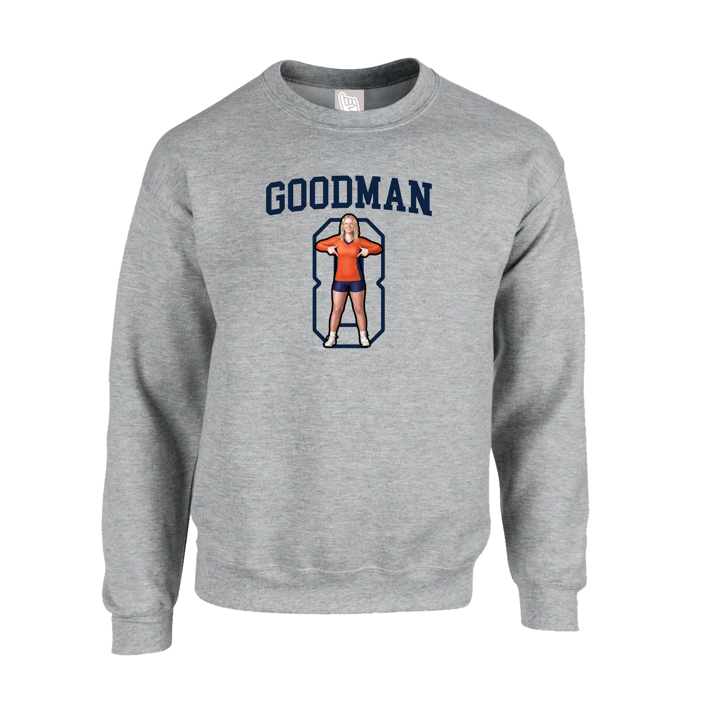 Fleece Crew — Shirsey in Grey