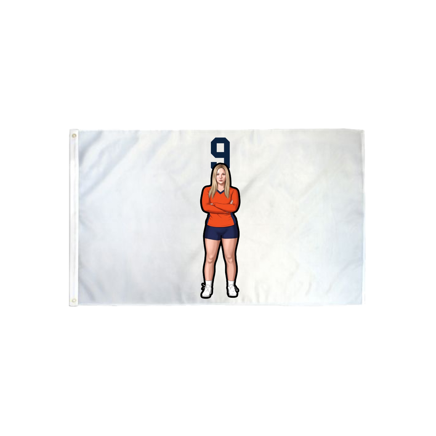3x5 Flag — Number Top in Classic
