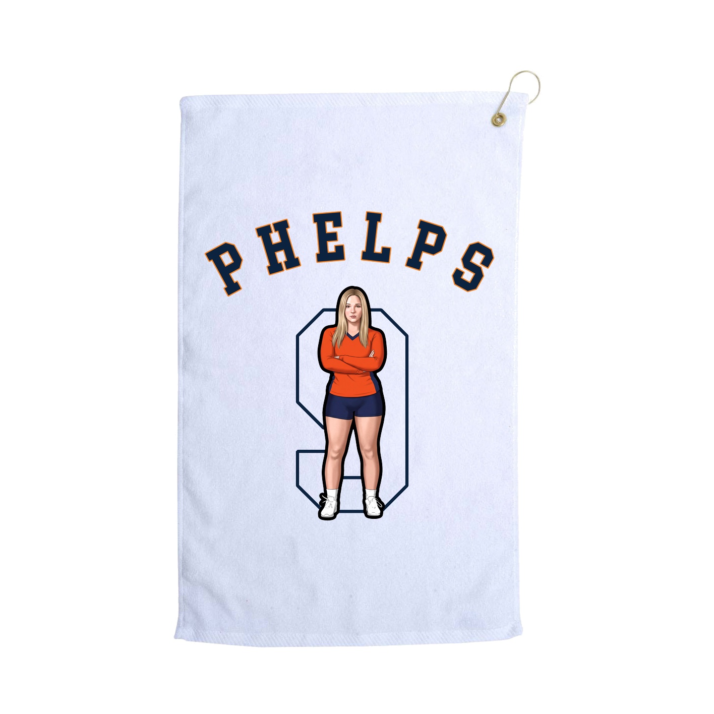 Golf Towel — Shirsey Arch in White
