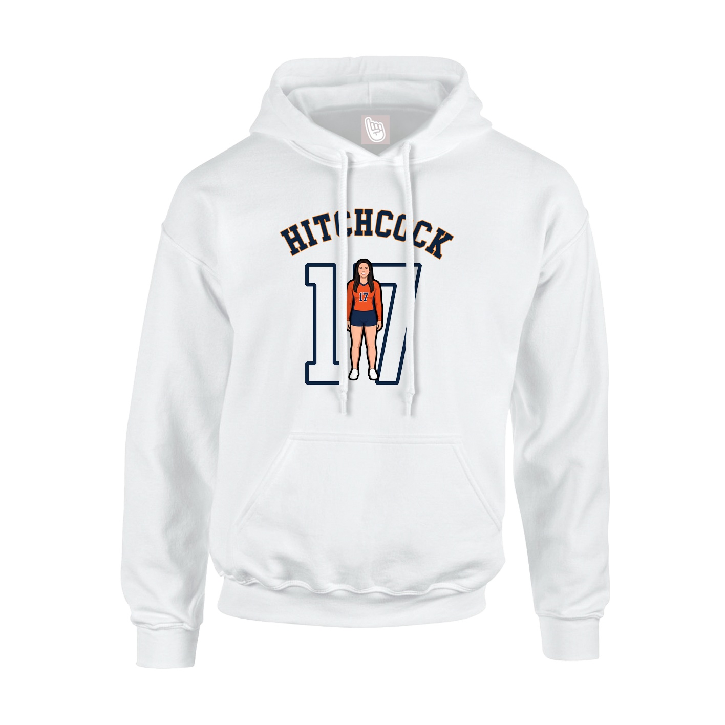 Hoodie — Shirsey Arch in White