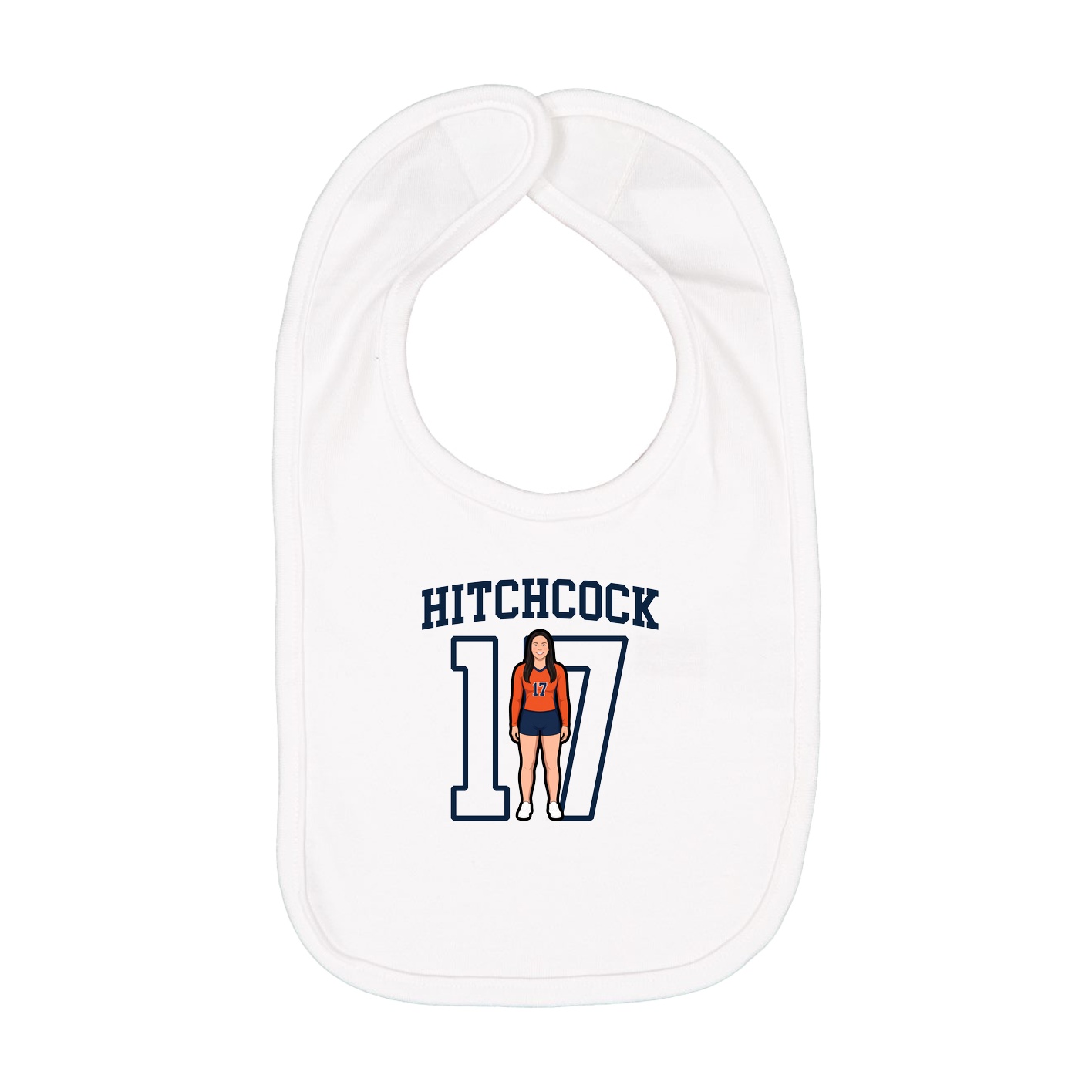 Infant Bib — Shirsey in White