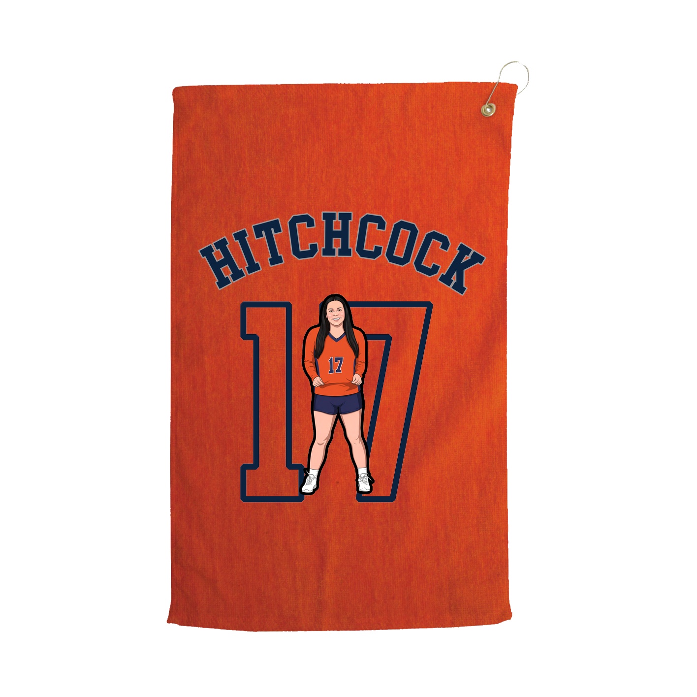Golf Towel — Shirsey Arch in Orange