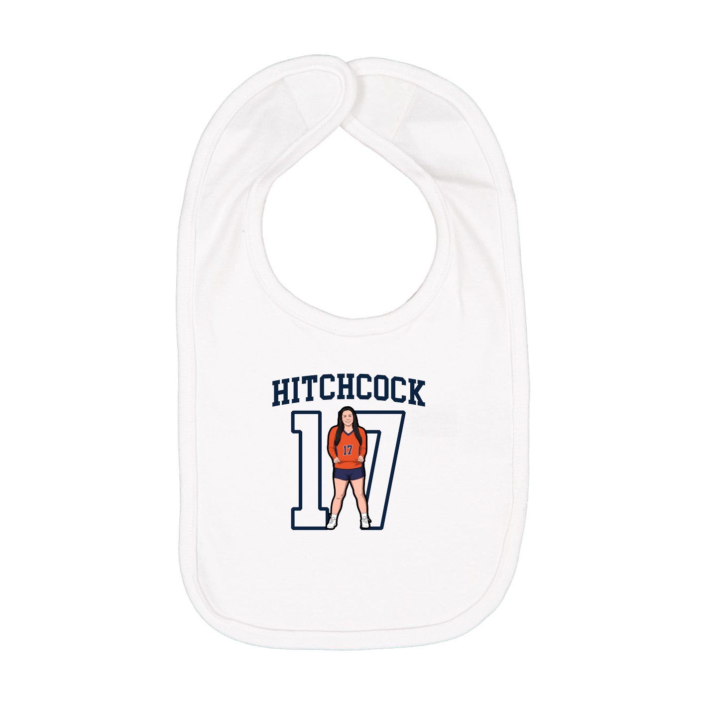 Infant Bib — Shirsey in White