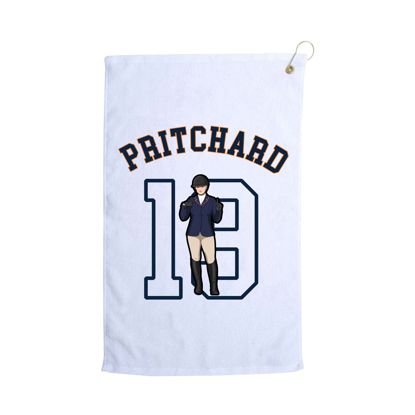 Golf Towel — Shirsey Arch in White