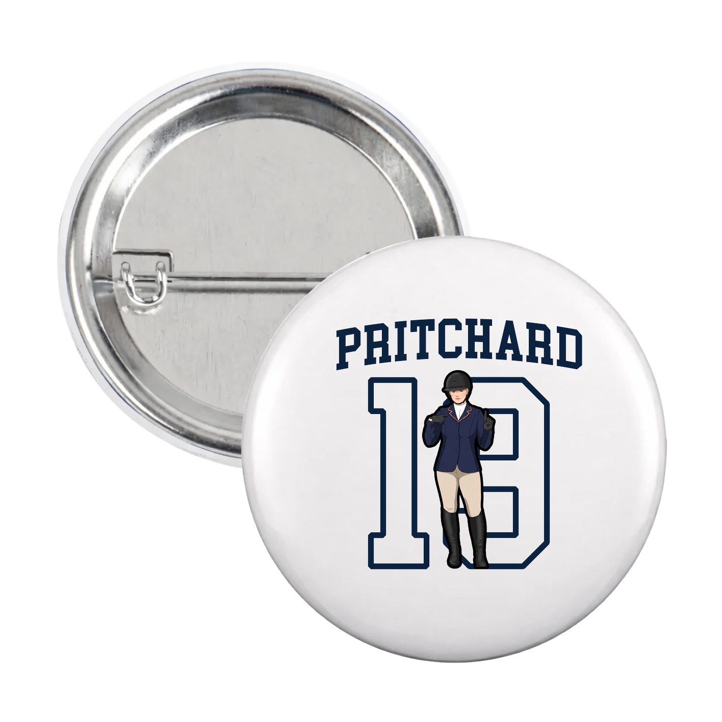 Game Day Button — Shirsey in White