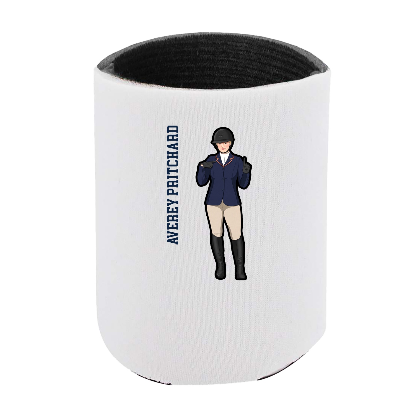 Can Holder — Name Vertical in White