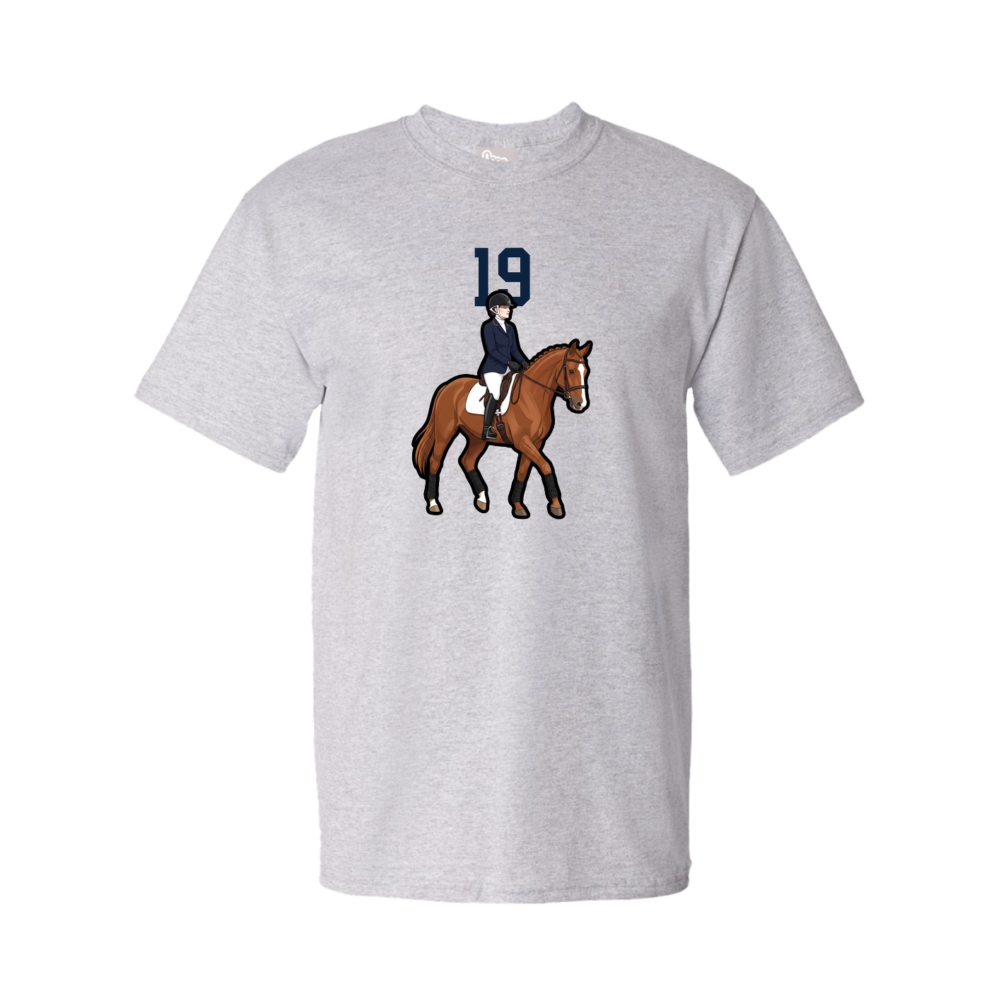 Tee — Number Top in Grey
