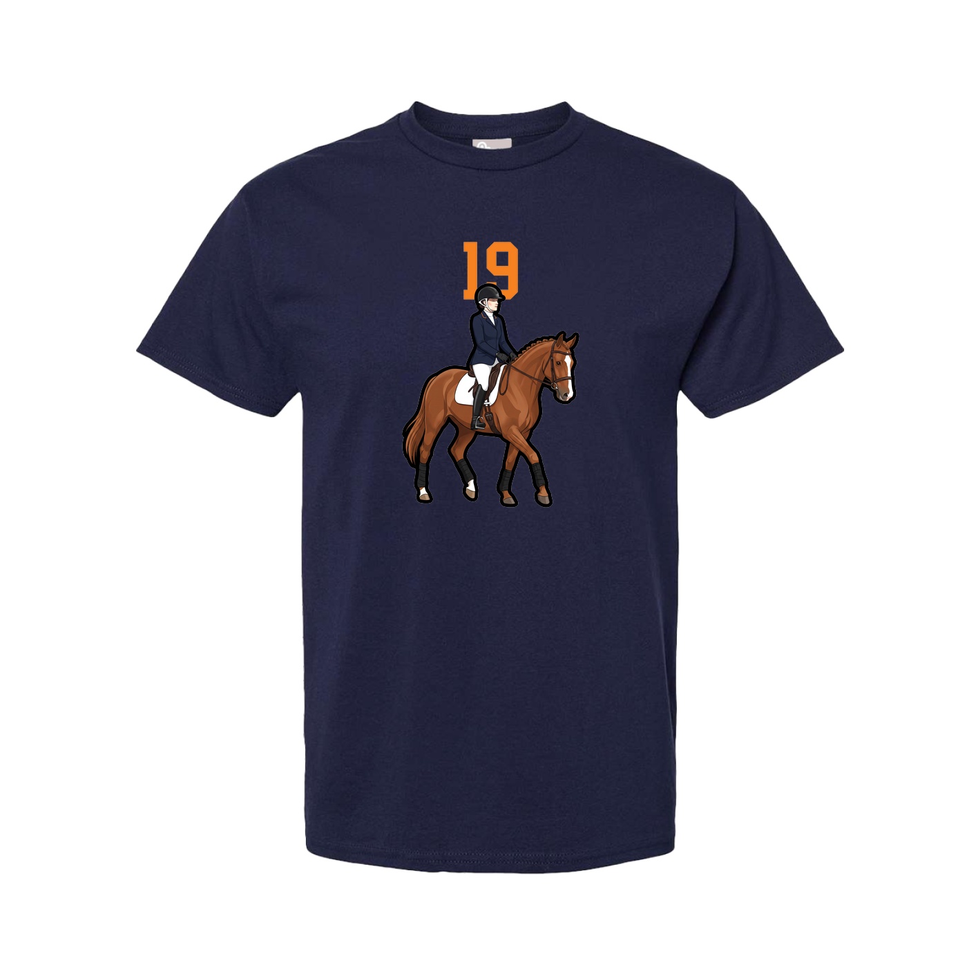 Youth Tee — Number Top in Navy