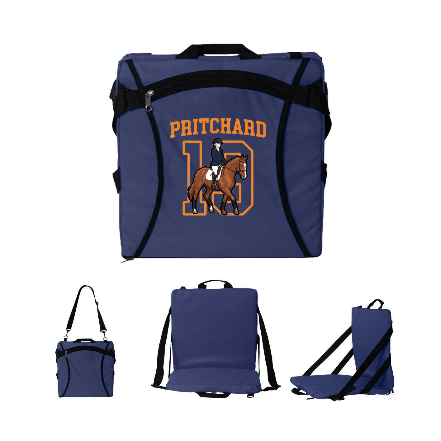Folding Stadium Seat — Shirsey in Navy